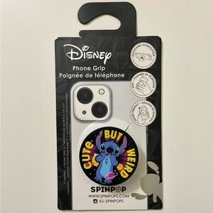 SpinPop Disney Lilo and Stitch "Cute But Weird" phone Grip/Kickstand NEW